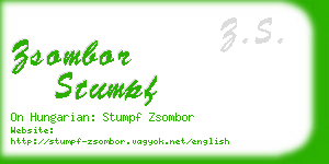 zsombor stumpf business card